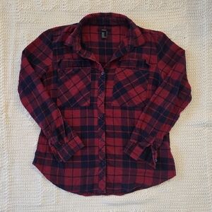 Forever 21 Red and Blue Checkered Shirt